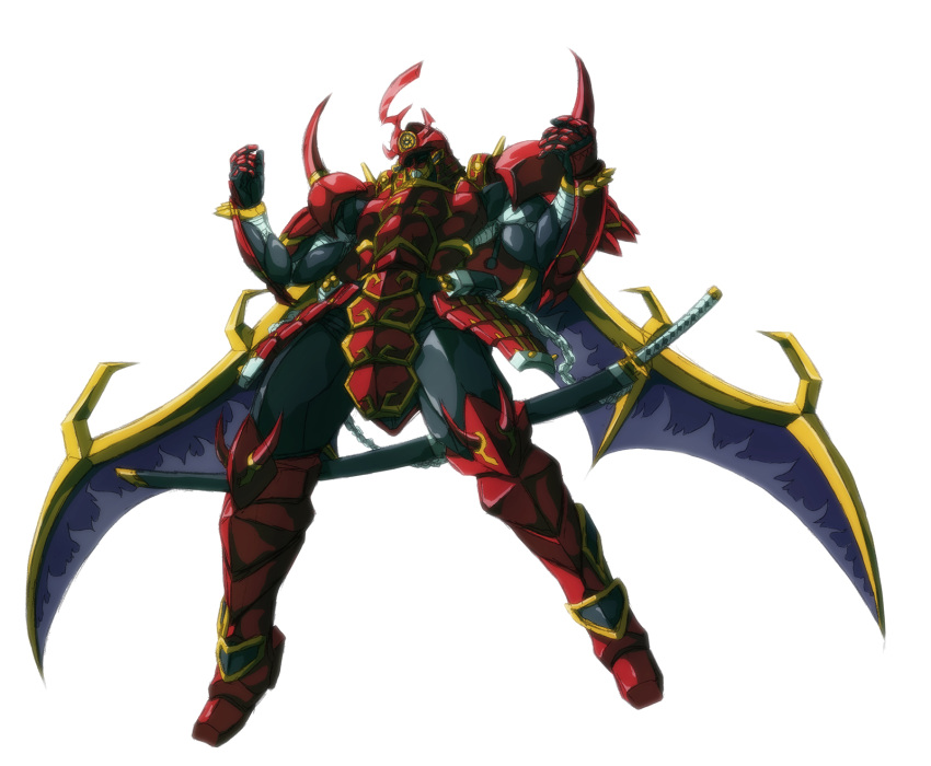 armor duel_monster gauntlets highres katana legendary_six_samurai_shi_en sw...