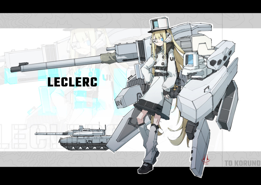 Tank Personification Safebooru - 1girl absurdres bag belt blonde hair blue eyes coat ...