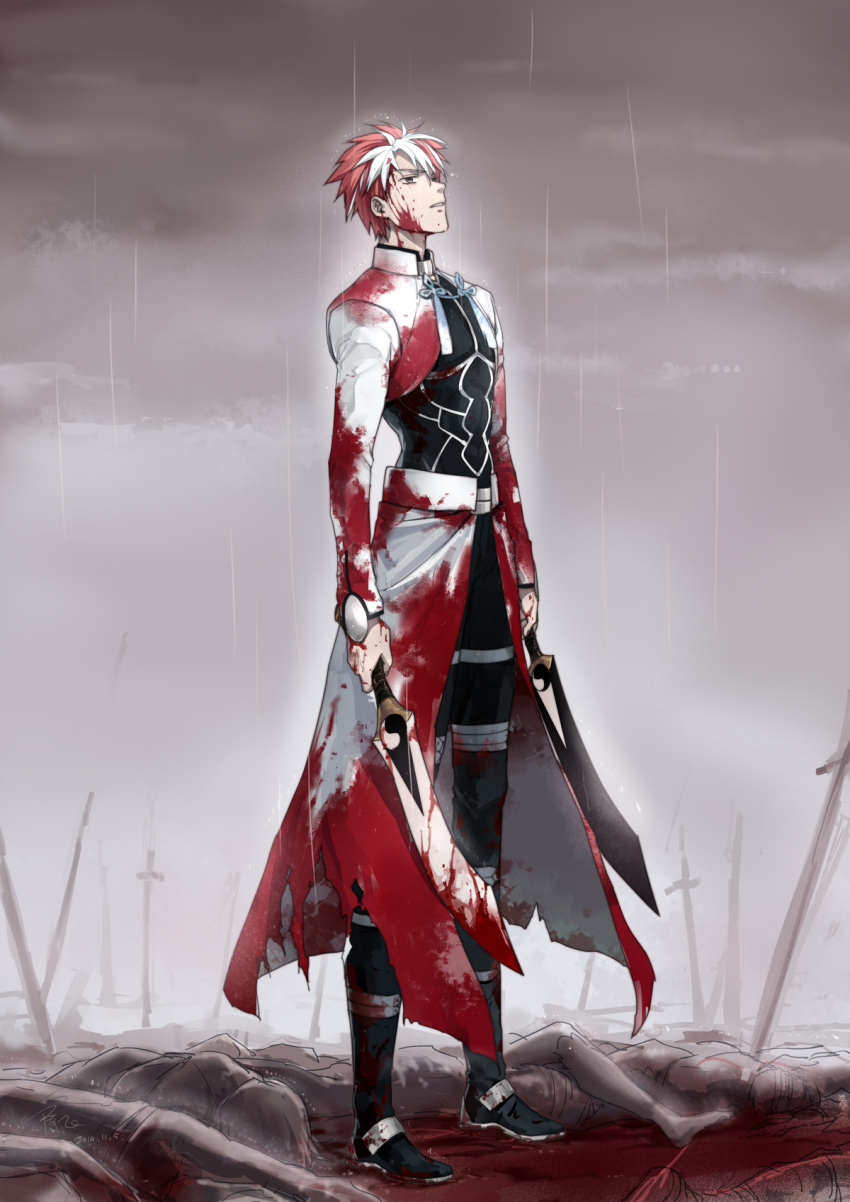 Safebooru - 1boy archer blood bloody clothes emiya shirou fate/stay ...