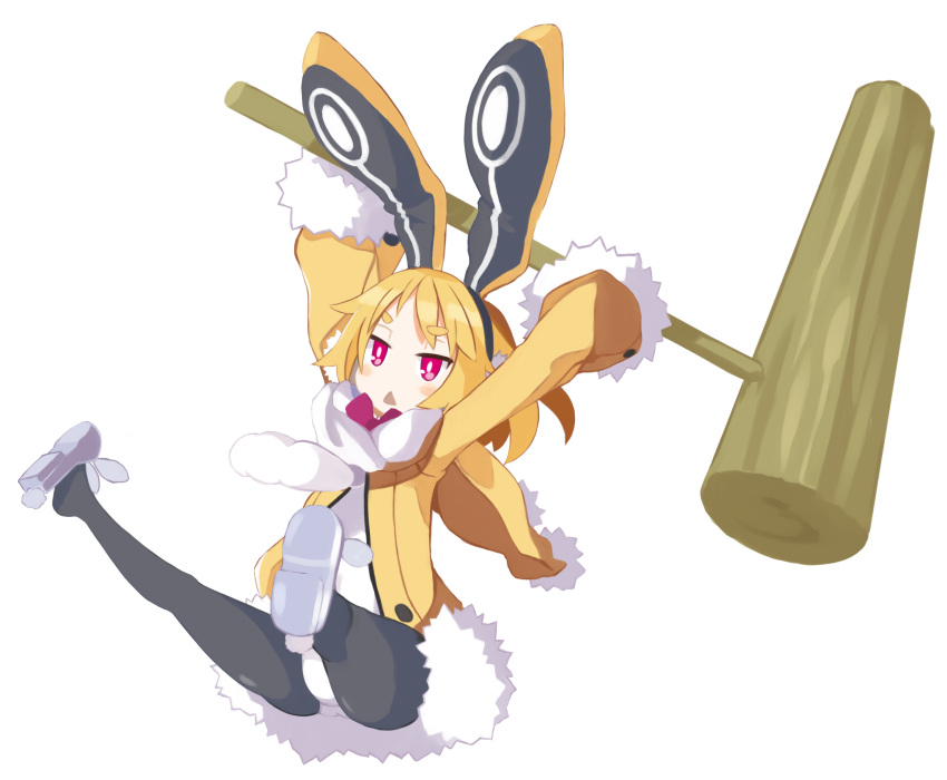 Safebooru - 1girl animal ears black legwear blonde hair disgaea ...