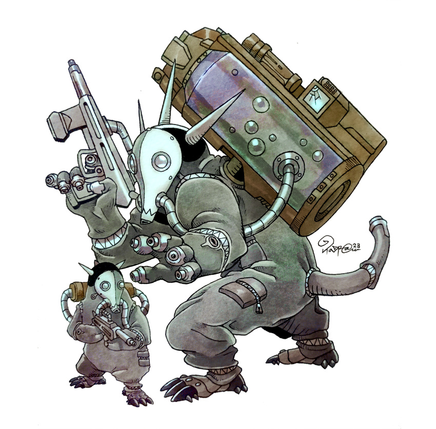 Safebooru - backpack bag black jumpsuit claws commission digimon ...
