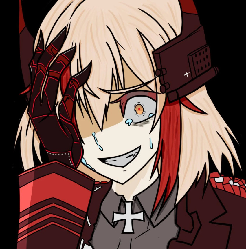 Safebooru - 1girl azur lane crying crying with eyes open hand over eye ...