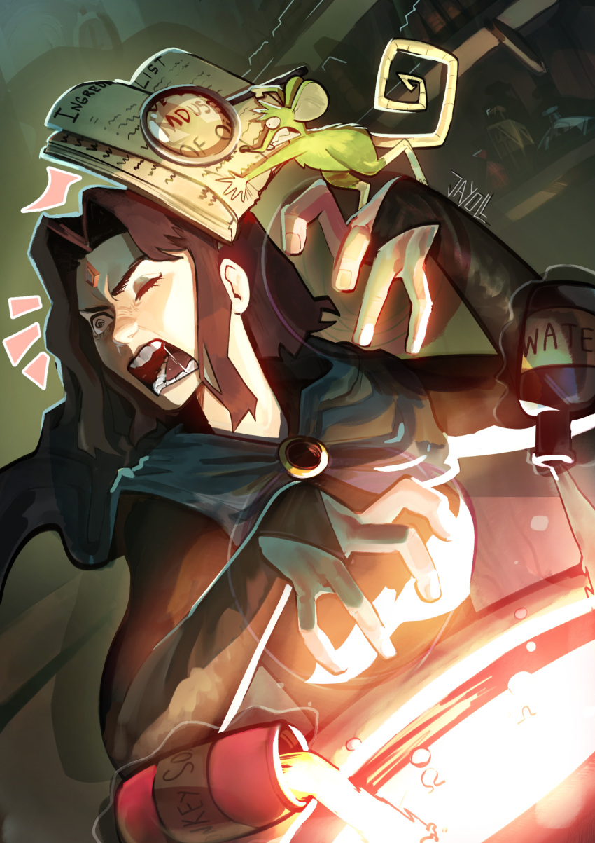 Safebooru - 1girl absurdres artist name beast boy (dc) book cauldron ...