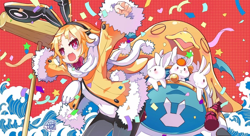 Safebooru - 1girl :3 animal animal ears animal focus artist name bat ...