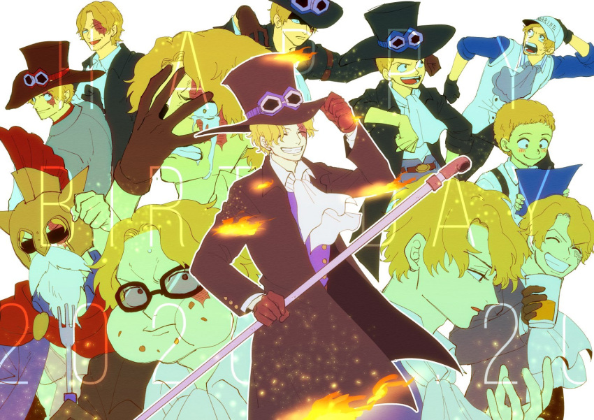 Safebooru - 1boy ^ ^ black coat black gloves blonde hair brown gloves ...