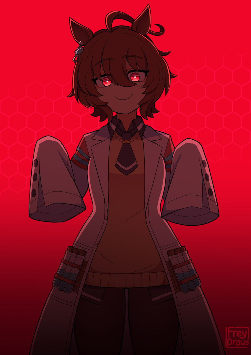 Safebooru - 1girl agnes tachyon (umamusume) ahoge alt text animal ears ...