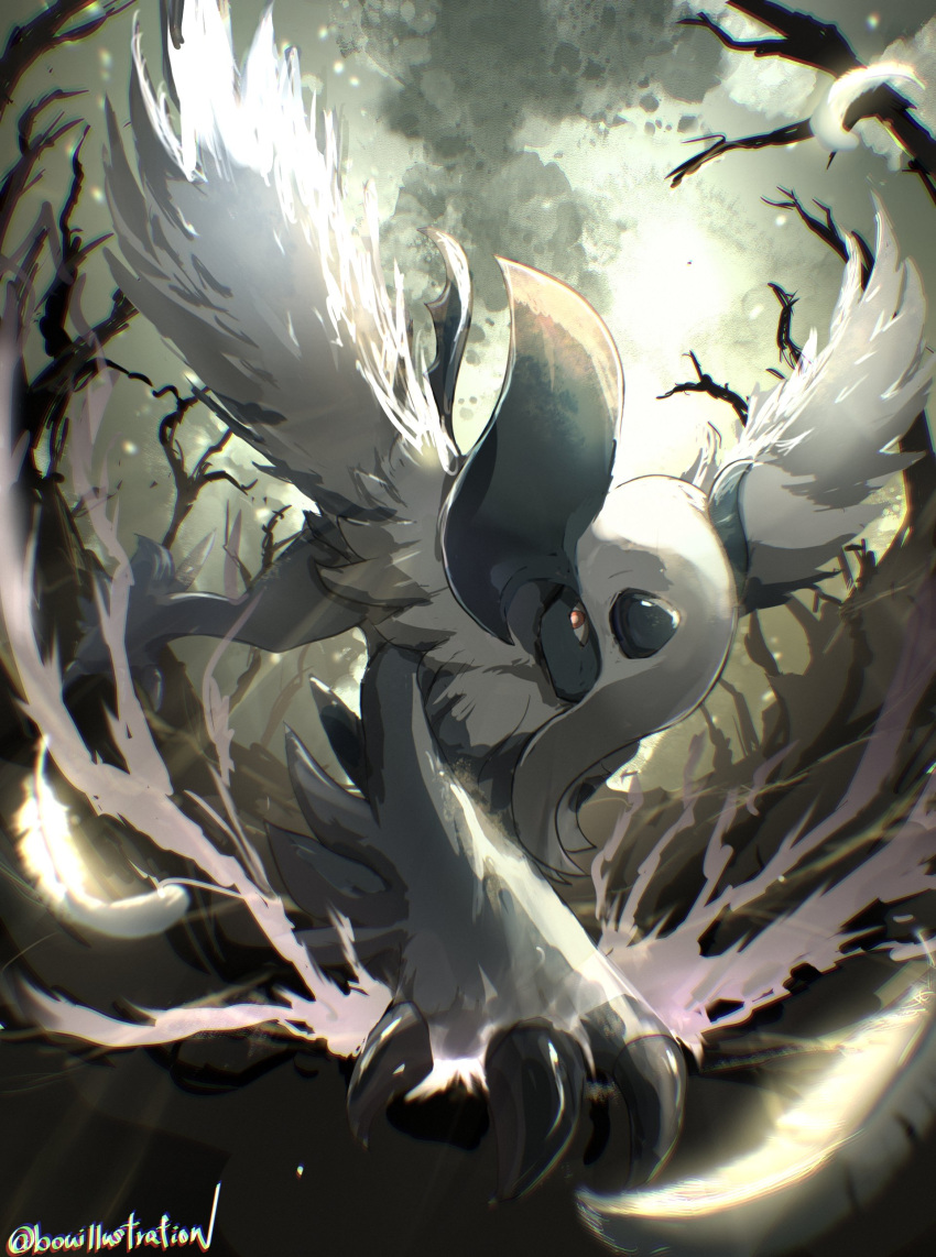 Safebooru - absol absurdres bare tree bo (bouillustration) claws ...
