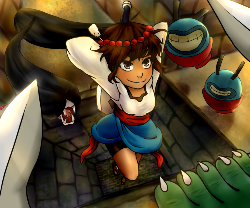 1girl ajna(indivisible) commentary eiburine indivisible.