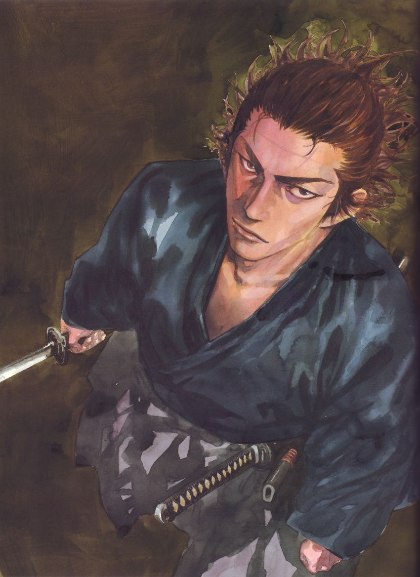 Musashi Scan Safebooru - from above highres japanese clothes katana male miyamoto ...