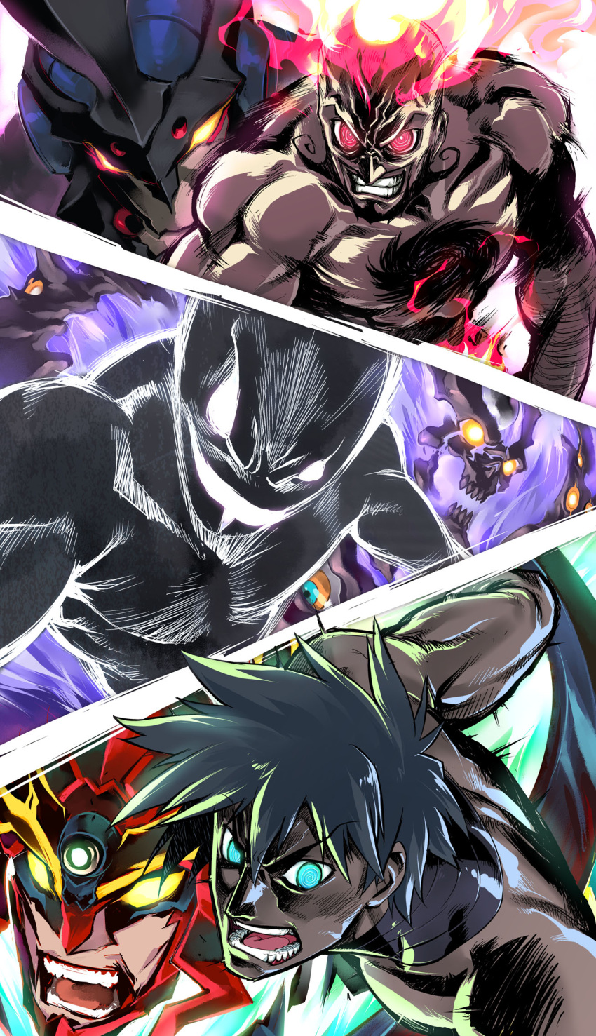 Safebooru antispiral chest hair epic grand zamboa highres lazengann