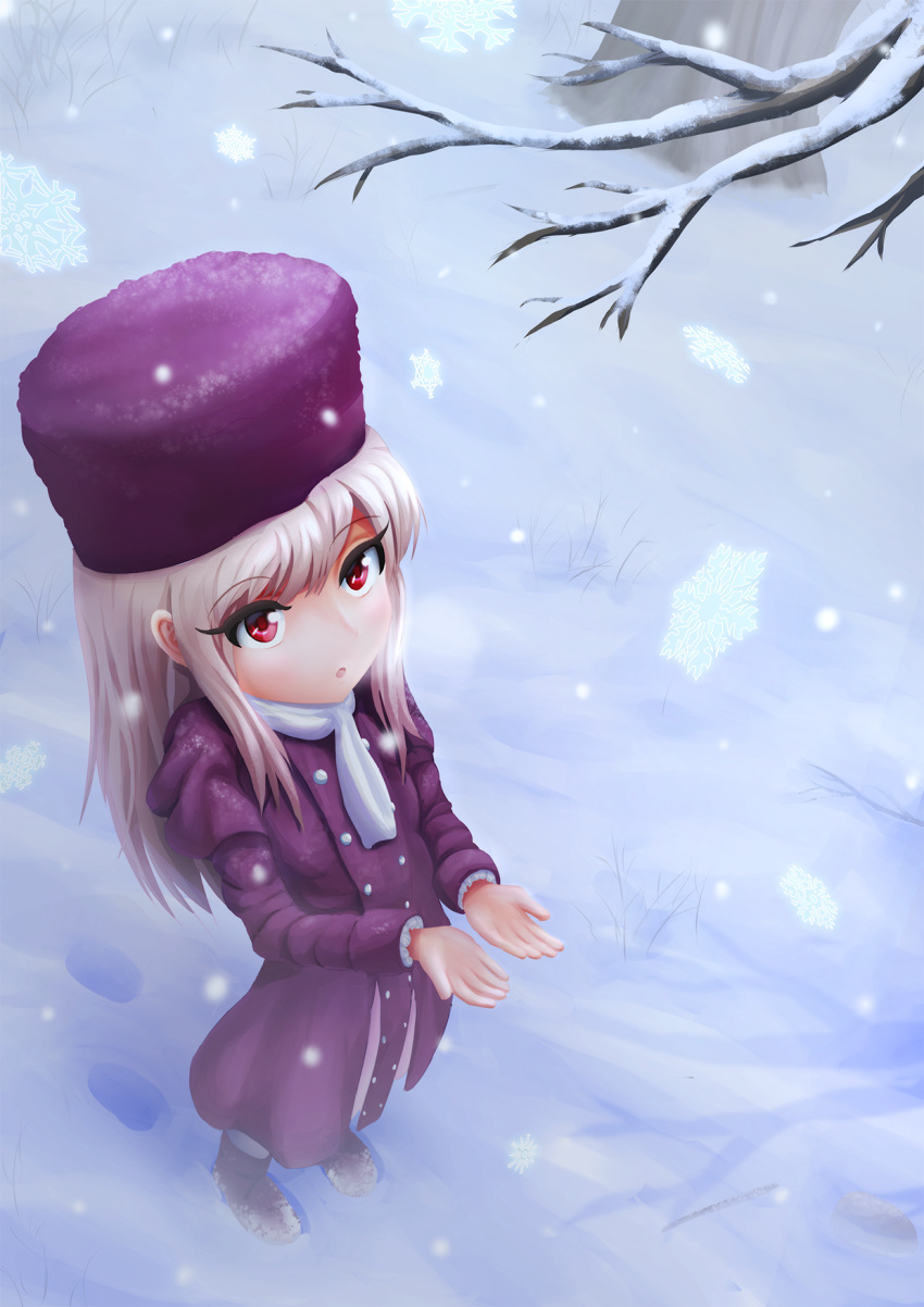 Safebooru - 1girl fate (series) footprints hat highres illyasviel von ...