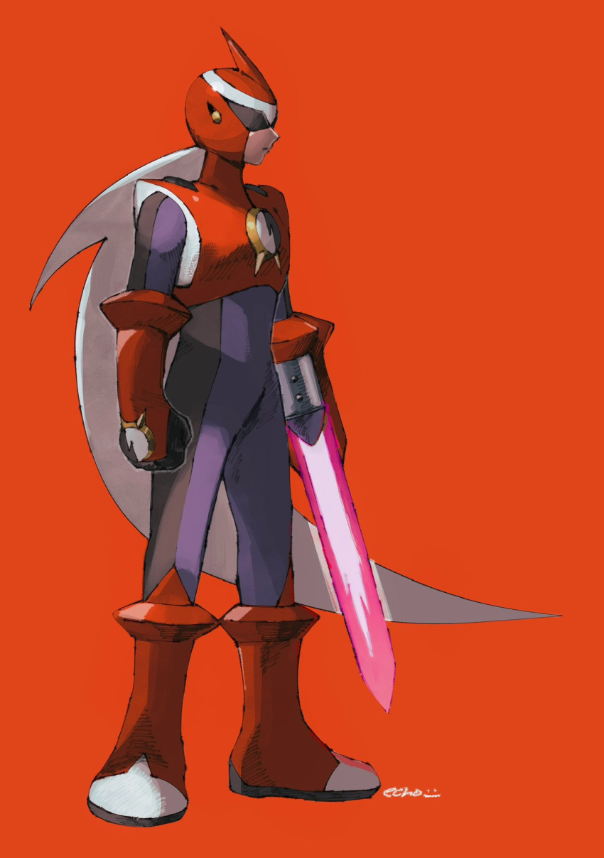 Safebooru - 1boy arm blade assault visor clenched hand grey hair helmet ...