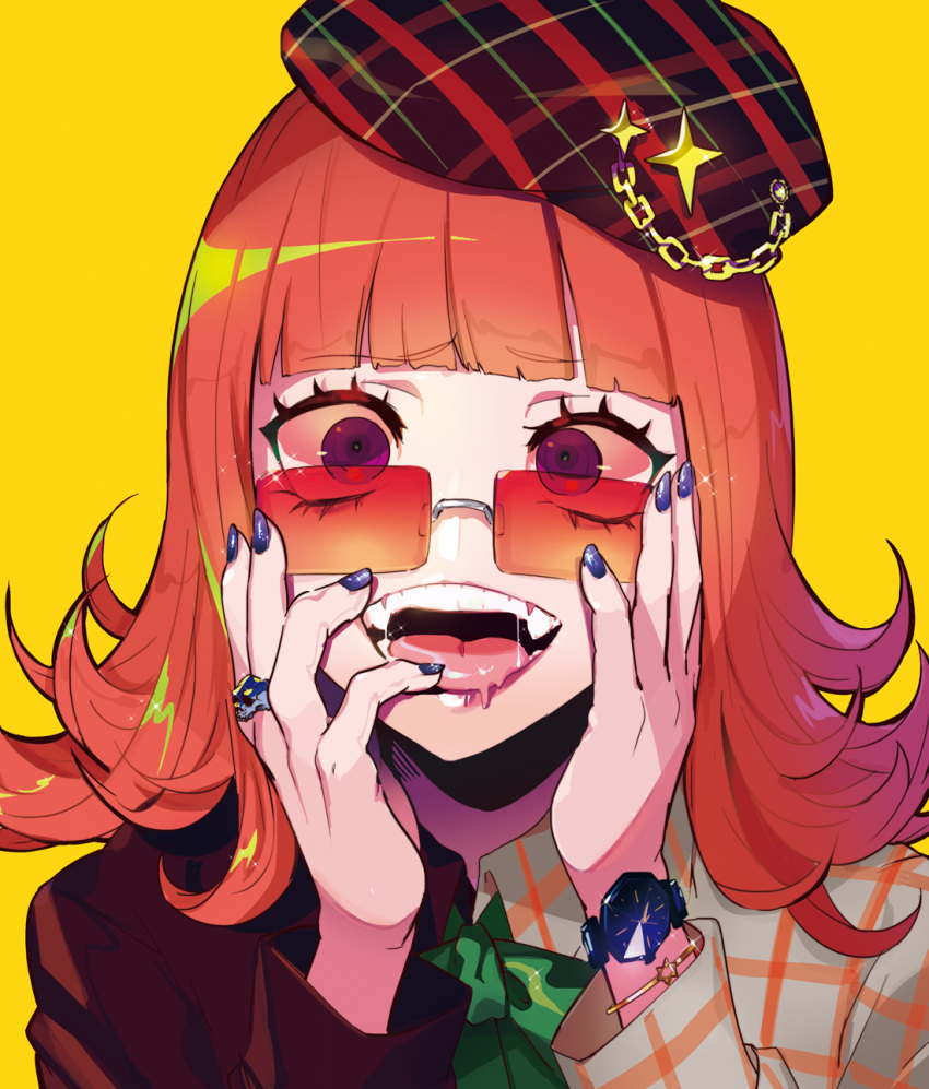 Safebooru 1girl Beret Brown Eyes Fashion Hat Highres Hime Cut Medium safebooru-1girl-beret-brown-eyes-fashion-hat-highres-hime-cut-medium