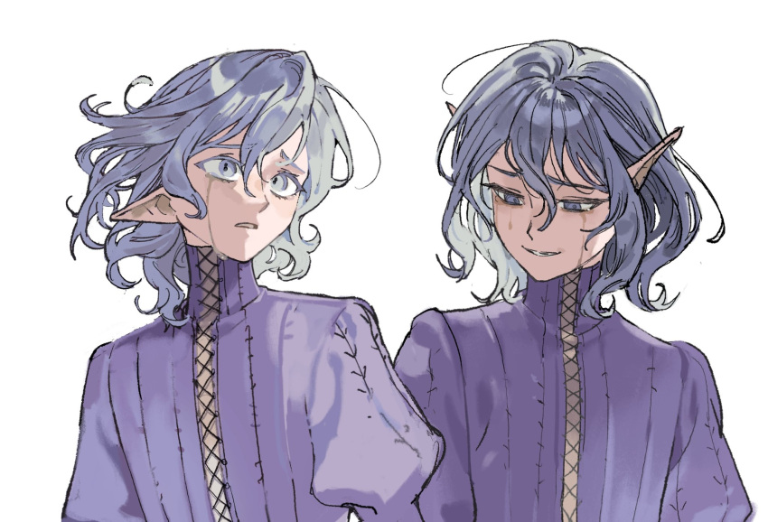 Mithrun Elf Safebooru - 1boy colored eyelashes commentary request crying dungeon ...
