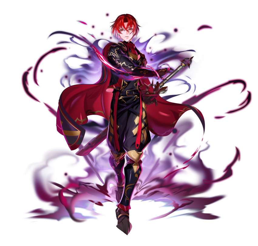 Safebooru - 1boy absurdres aura black cape cape dark aura dd (vktr4837 ...