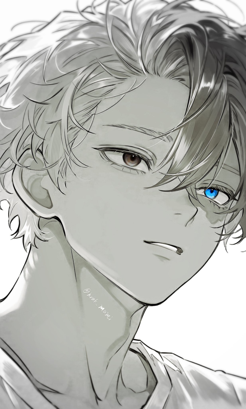 Safebooru - 1boy adam's apple boku no hero academia burn scar ...
