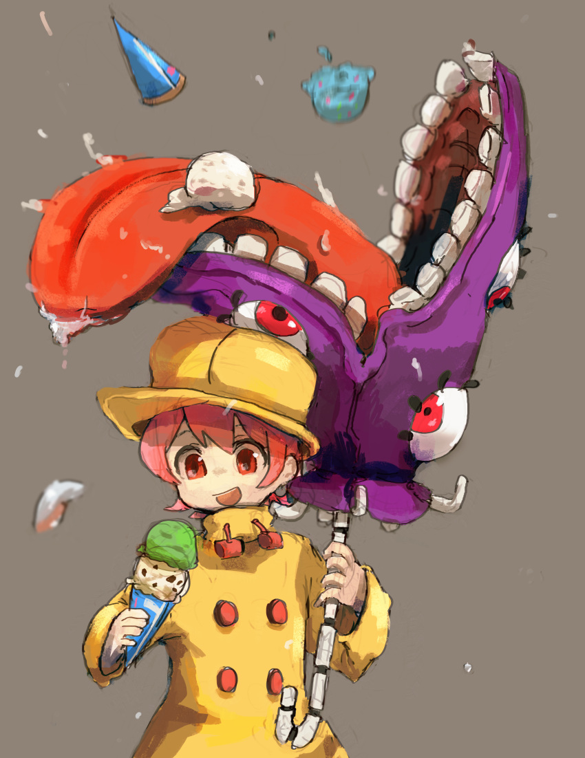 Safebooru 1girl child eating food hat hungern (skullgirls) ice cream