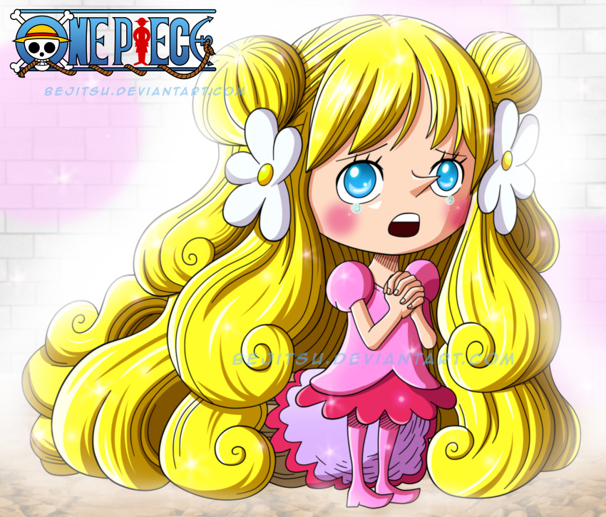 Safebooru 1girl absurdres blonde hair blue eyes copyright name double