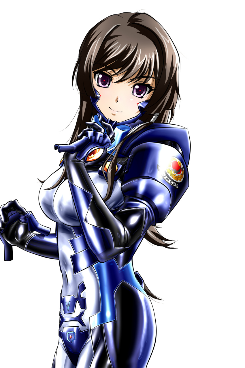 Safebooru 1girl Absurdres Armor Black Hair Bodysuit From Side Genya Genya67 Highres Long 2882