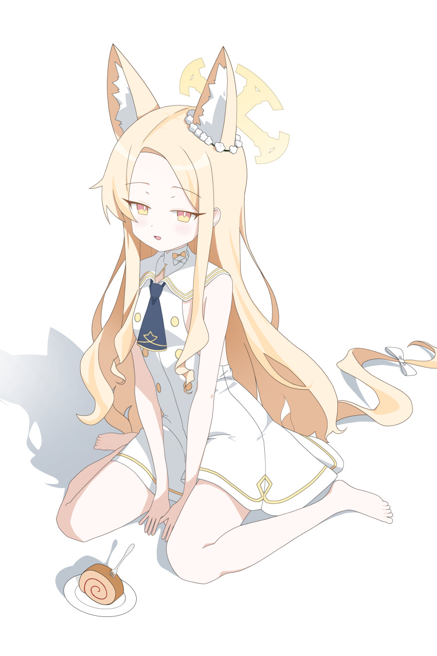 Safebooru - 1girl :d absurdly long hair absurdres animal ear fluff ...