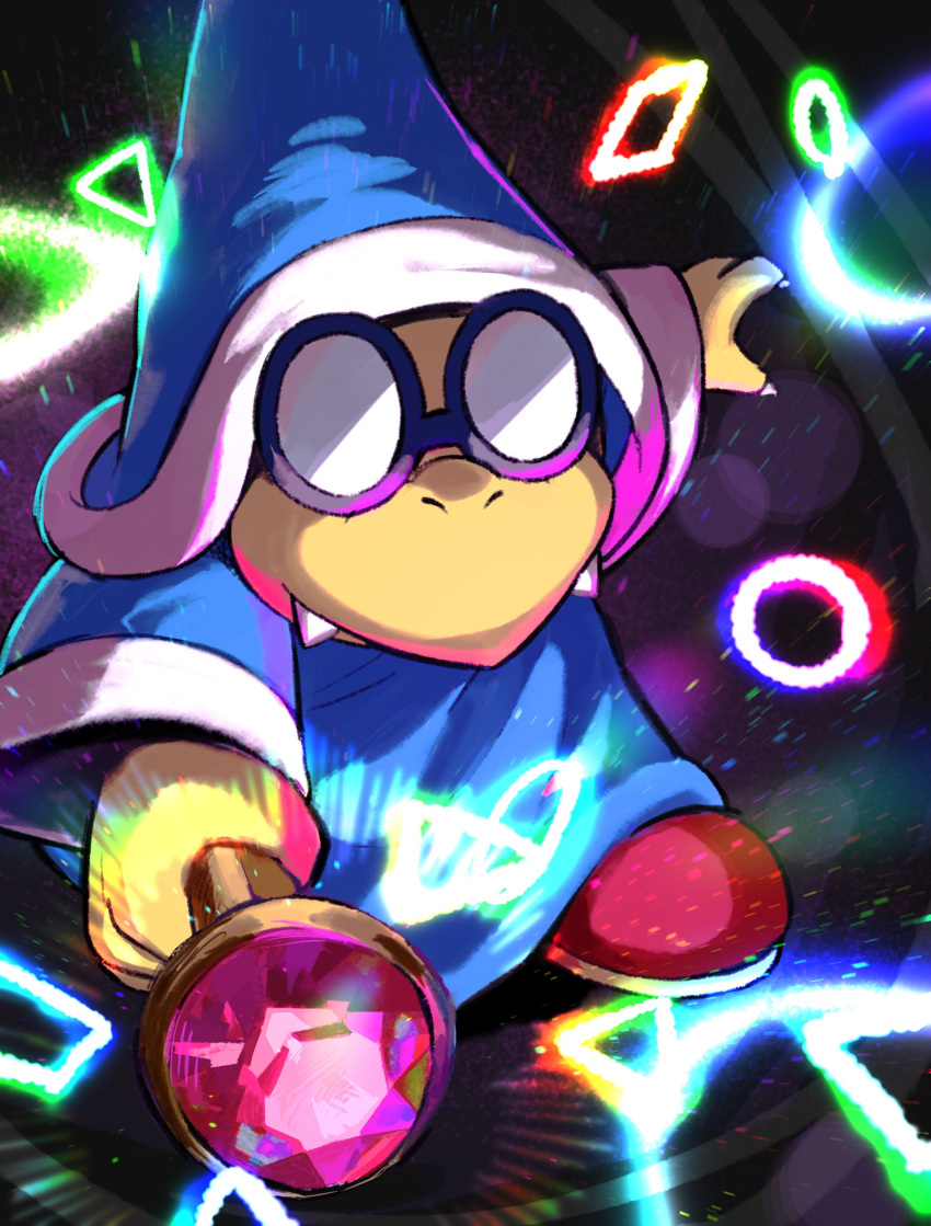 Safebooru - 1boy absurdres black-framed eyewear blue hat blue robe ...