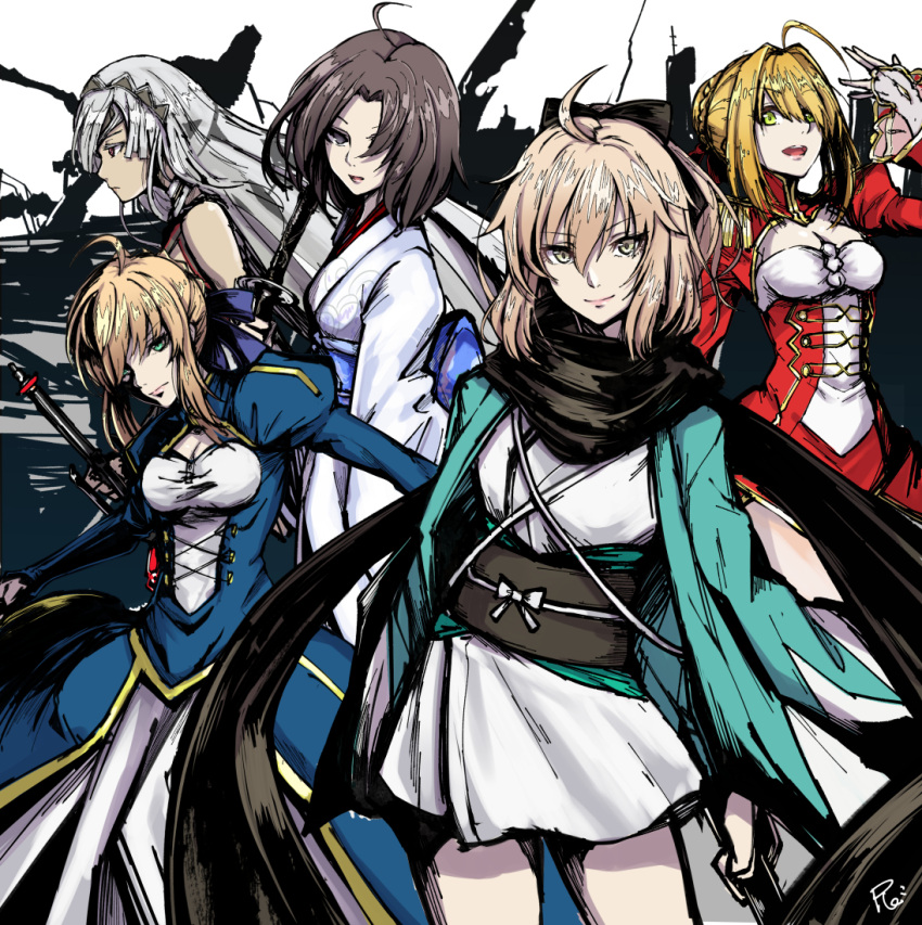 Safebooru - altera (fate) fate (series) ryougi shiki saber saber extra ...