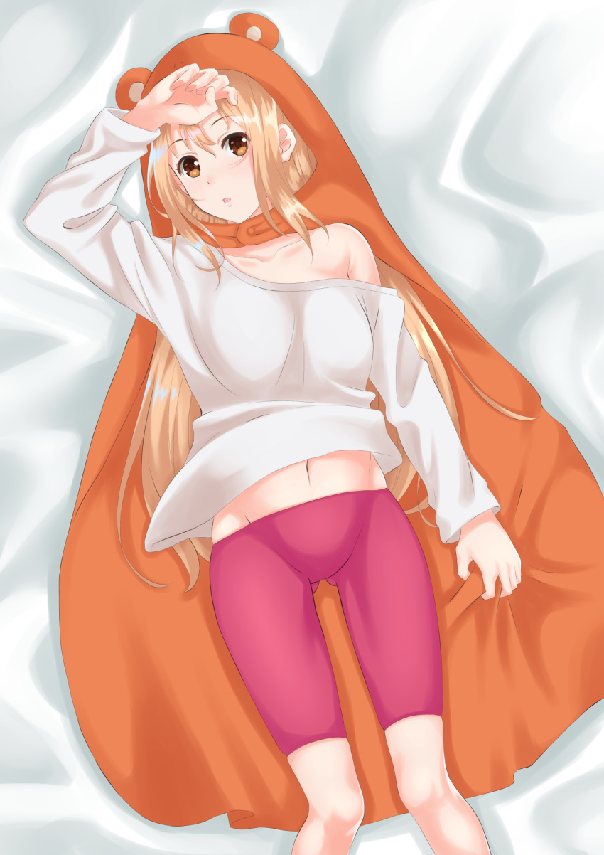 doma_umaru eyebrows_visible_through_hair from_above gluteal_fold hair_betwe...