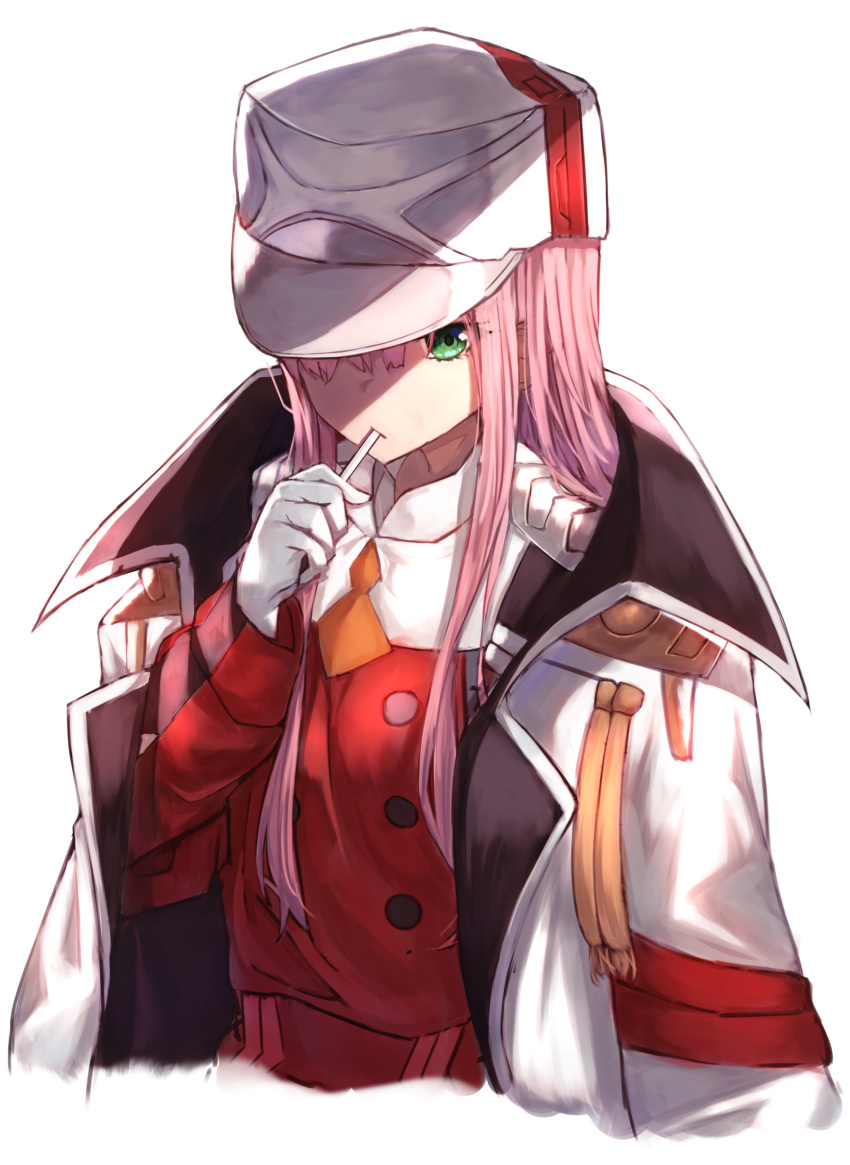 Safebooru - 1girl candy coat cropped torso darling in the franxx double ...