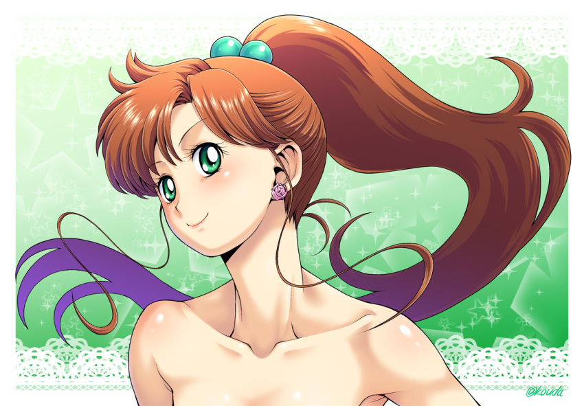 1girl bishoujo_senshi_sailor_moon blush brown_hair collarbone earrings flow...