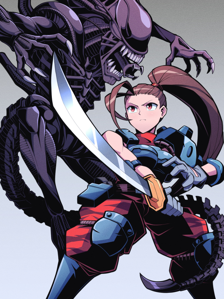 Safebooru - 1girl alien alien (1979) alien (series) alien vs. predator ...