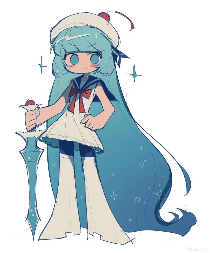 Safebooru 1girl Blue Eyes Blue Hair Blue Sailor Collar Boots Bow safebooru-1girl-blue-eyes-blue-hair-blue-sailor-collar-boots-bow