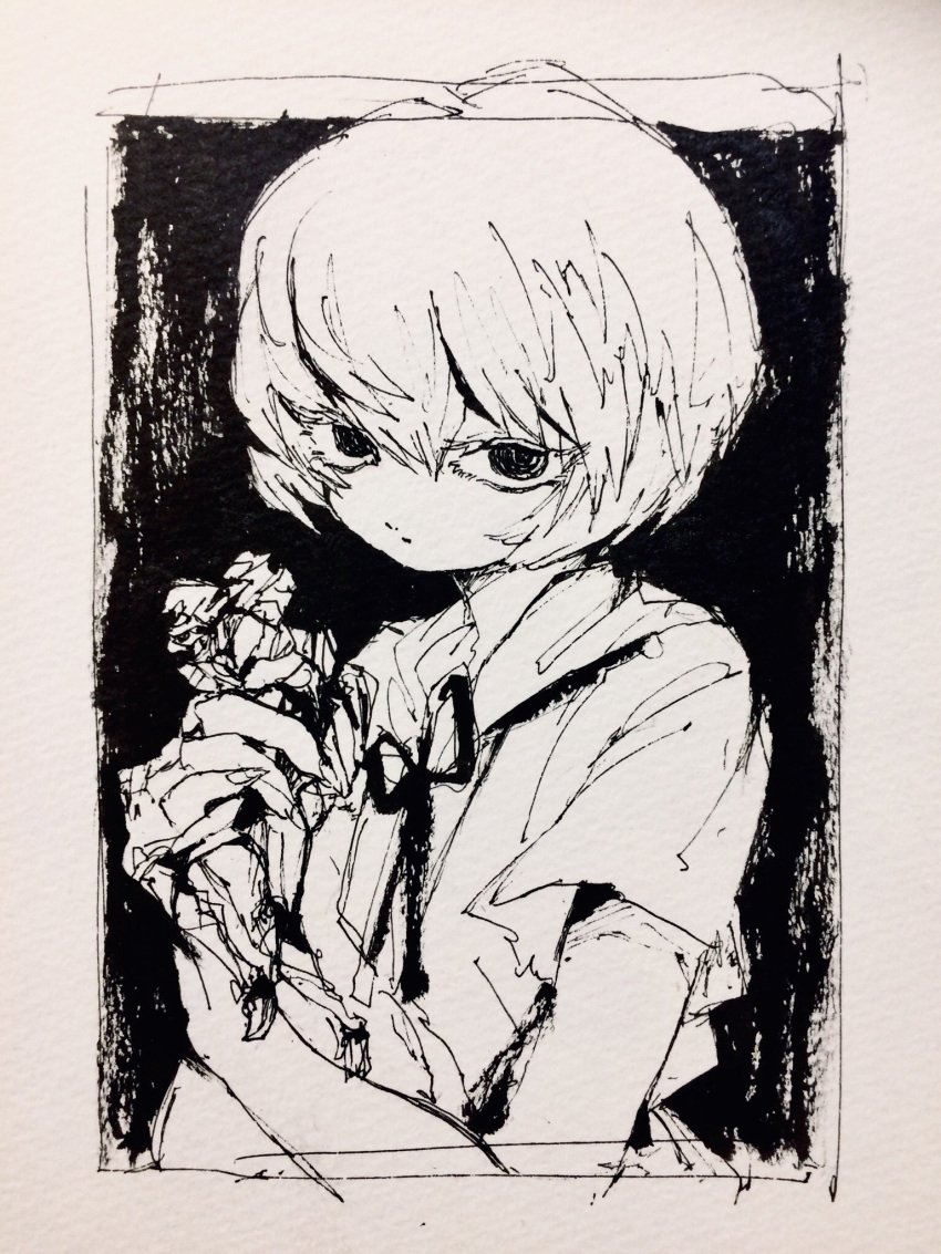 Rei Ayanami Black And White