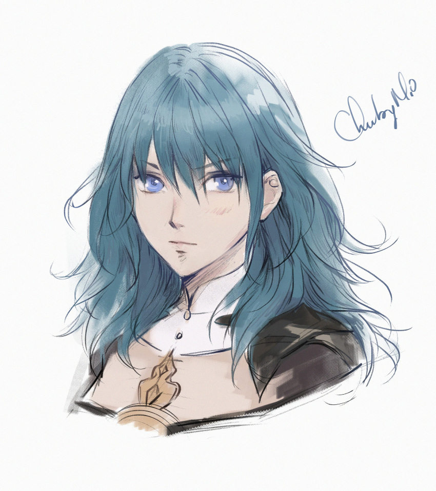 Safebooru 1girl Absurdres Bangs Blue Eyes Blue Hair Breasts Byleth Fire Emblem Byleth Eisner