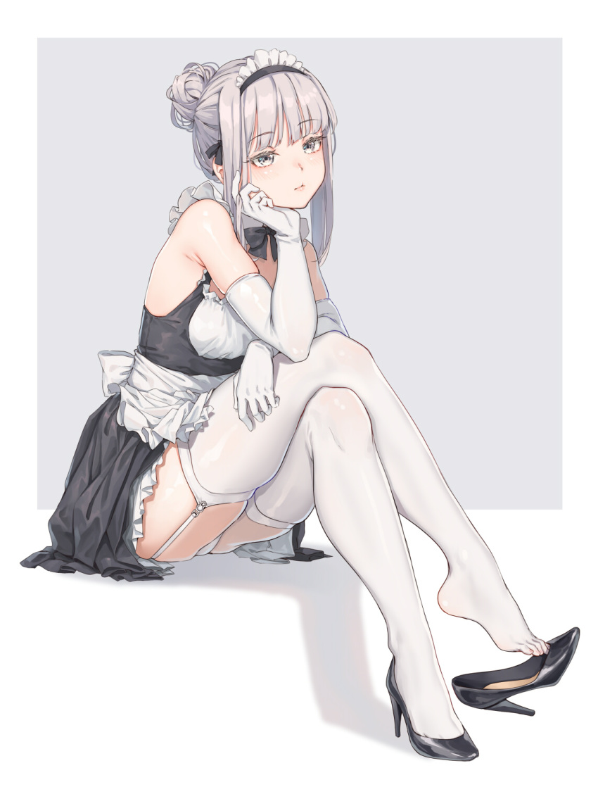 ...elbow_gloves expressionless fangxiang_cuoluan garter_straps gloves grey_...
