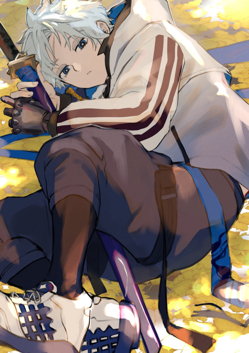 Safebooru - 1boy blue eyes fate/grand order fate (series) ginkgo tree ...
