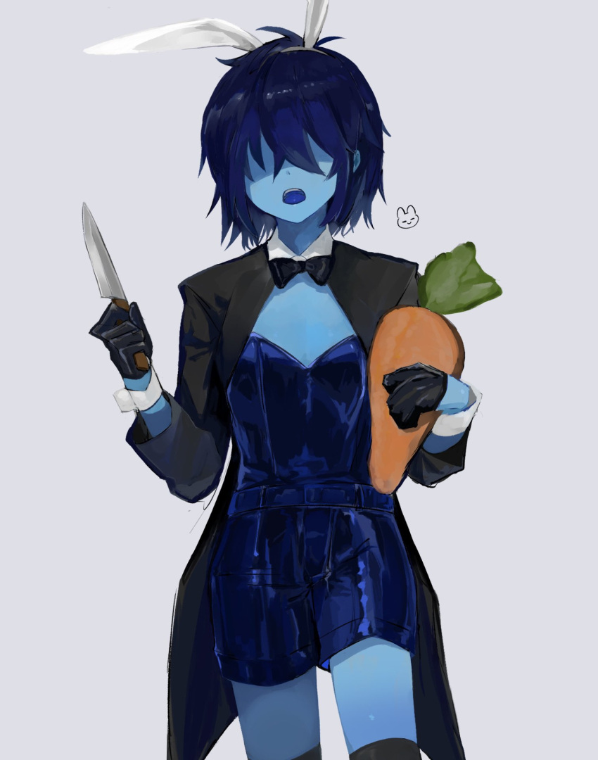 Safebooru 5x5fo Animal Ears Blue Skin Carrot Colored Skin Deltarune safebooru-5x5fo-animal-ears-blue-skin-carrot-colored-skin-deltarune