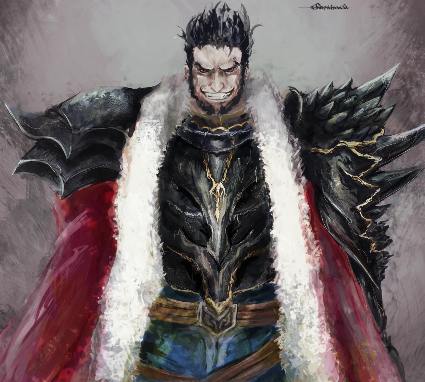 Ashnard Safebooru - 1boy armor artist name ashnard (fire emblem) beard cape ...