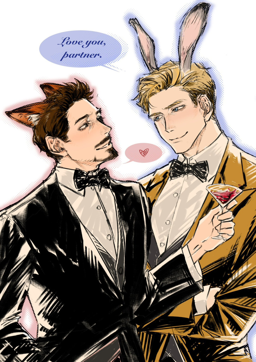 Safebooru - 2boys animal ear fluff animal ears avengers (series) black ...