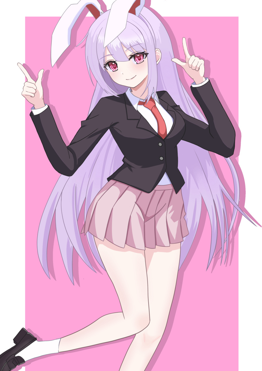 Safebooru - 1girl absurdres animal ears black jacket blazer blush ...
