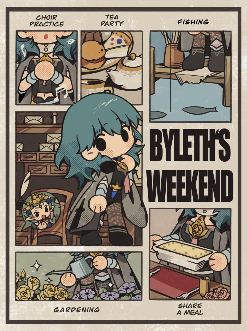 Safebooru - 1girl blue hair byleth (fire emblem) byleth eisner (female ...