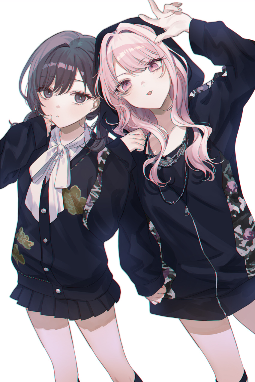 Safebooru 2girls absurdres aegyo sal akiyama mizuki arm at side arm