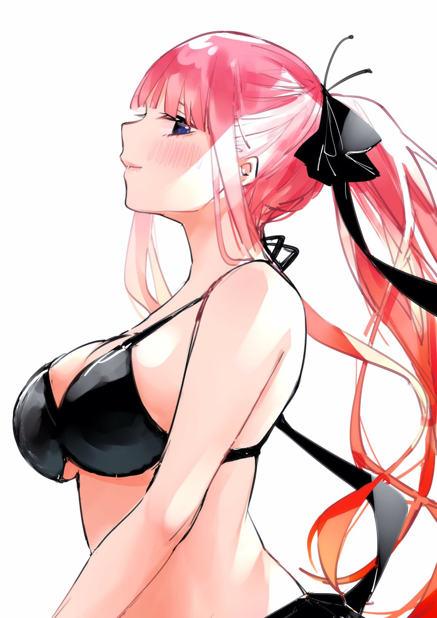 ...hair_ribbon high_ponytail highres large_breasts long_hair looking_to_the...