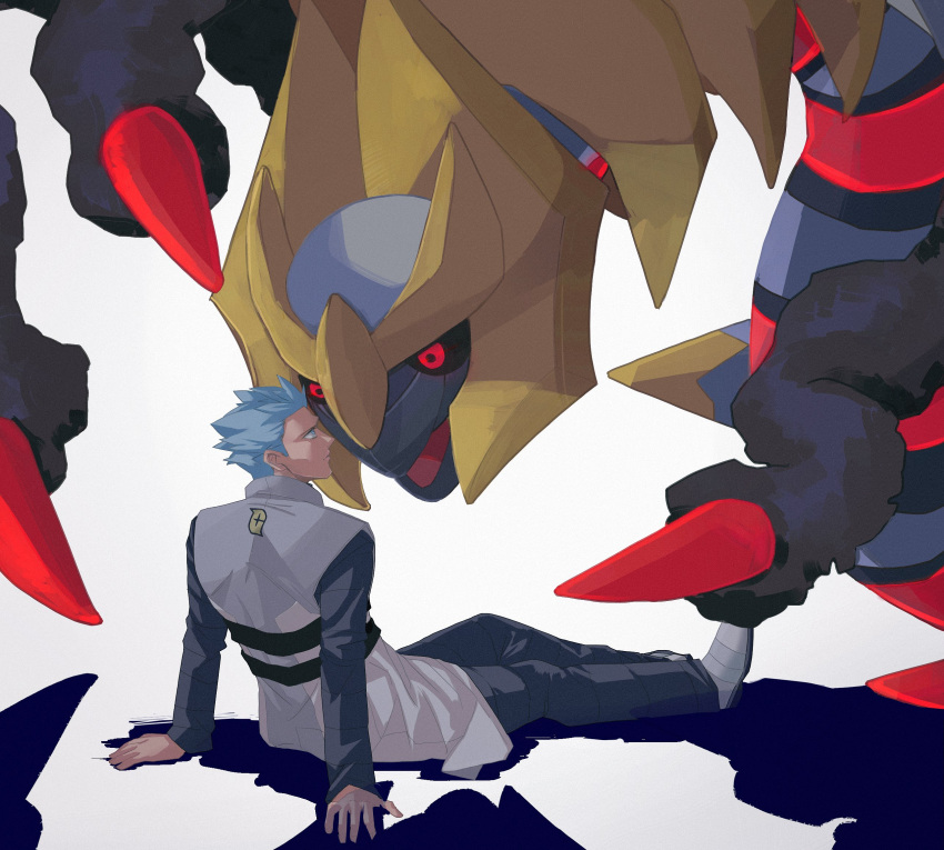 Safebooru 1boy Arm Support Black Pants Blue Hair Commentary Request safebooru-1boy-arm-support-black-pants-blue-hair-commentary-request