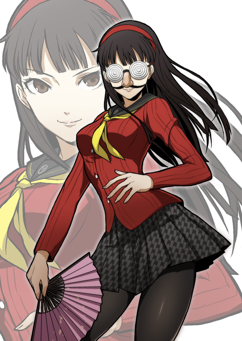 Safebooru - 1girl amagi yukiko bangs black hair black legwear black ...
