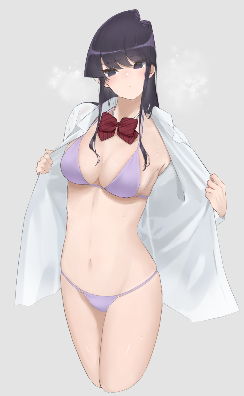 komi-san_wa_komyushou_desu komi_shouko large_breasts long_hair open_clothes...