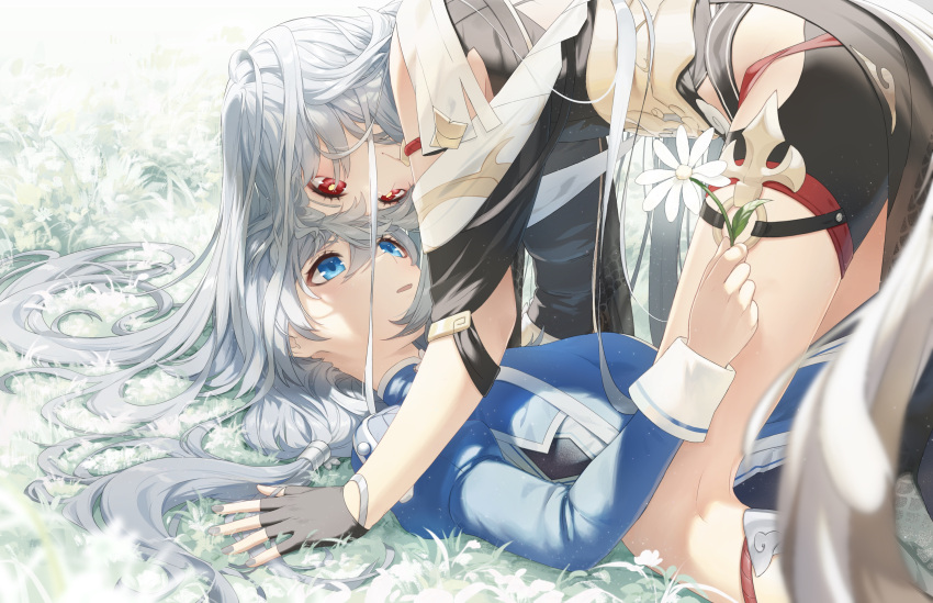 gloves grey_hair hair_between_eyes highres honkai(series) honkai_impact_3rd...