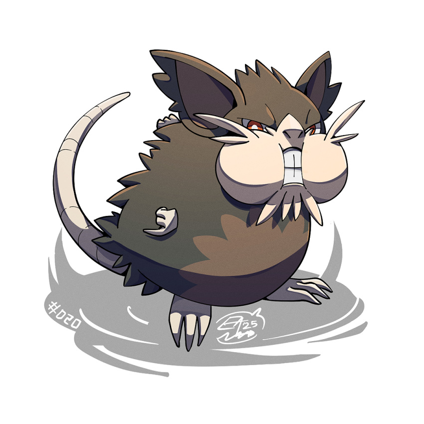 Safebooru - alolan raticate brown eyes brown fur full body looking at ...
