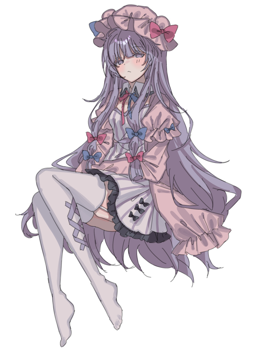 Safebooru - 1girl absurdres amatukimahoro blue bow blue ribbon blush ...