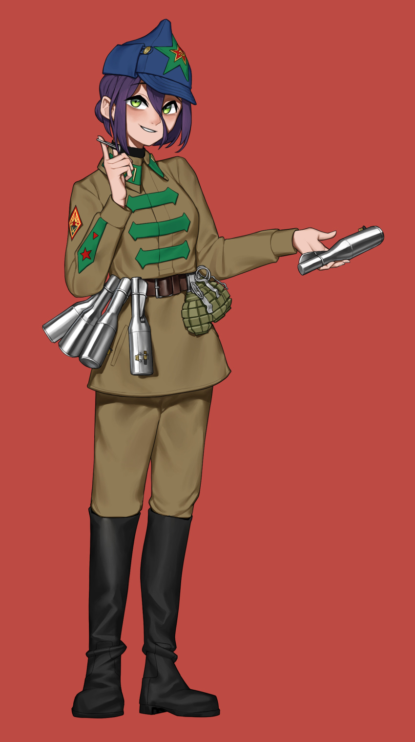 Safebooru 1girl absurdres belt black choker blue headwear boots