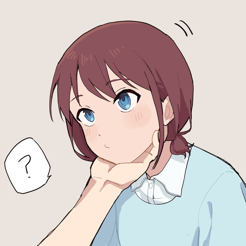 Safebooru - 2girls ? absurdres collared shirt commentary dress shirt ...